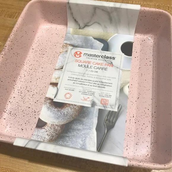 Masterclass Pink Speckled 9” Square Cake Pan NWT - Picture 2 of 4